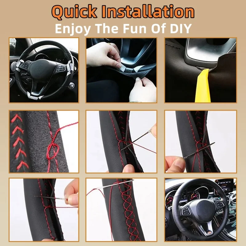 Car Steering Wheel Cover For J - Car Steering Wheel Cover Anti Slip Breathable 评论和价格