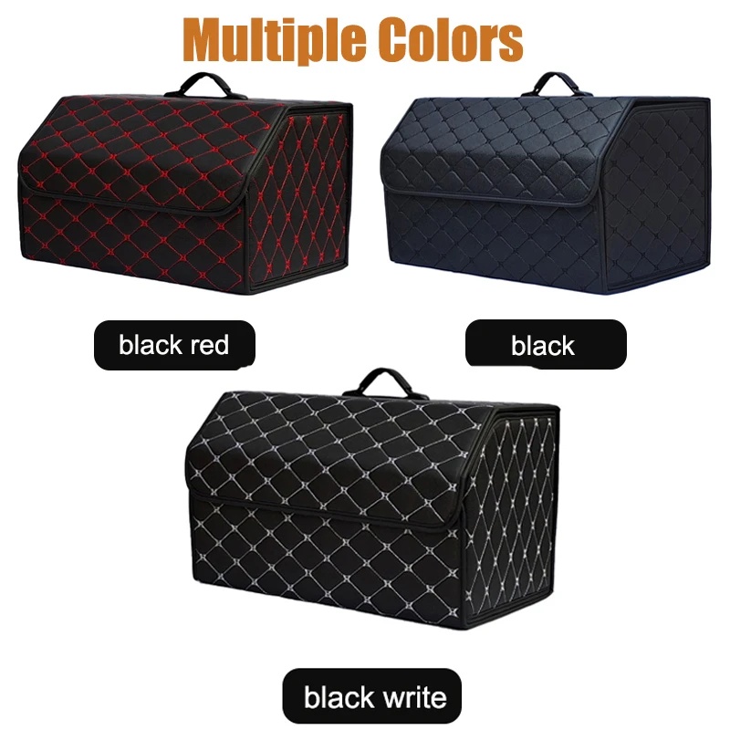 Foldable PU Leather Car Trunk  - Car Trunk Organizer Foldable Storage Box 评论和价格