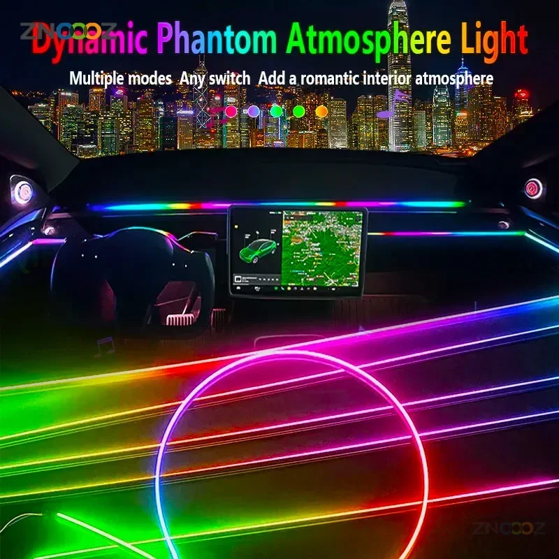 18IN1 Neon Car Interior Ambien - Led Ambient Interior Car Lights App Control 评论和价格