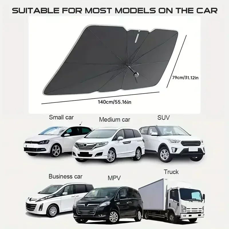 Foldable Car Umbrella Sunshade - Car Sunshade Windshield Umbrella Foldable 评论和价格