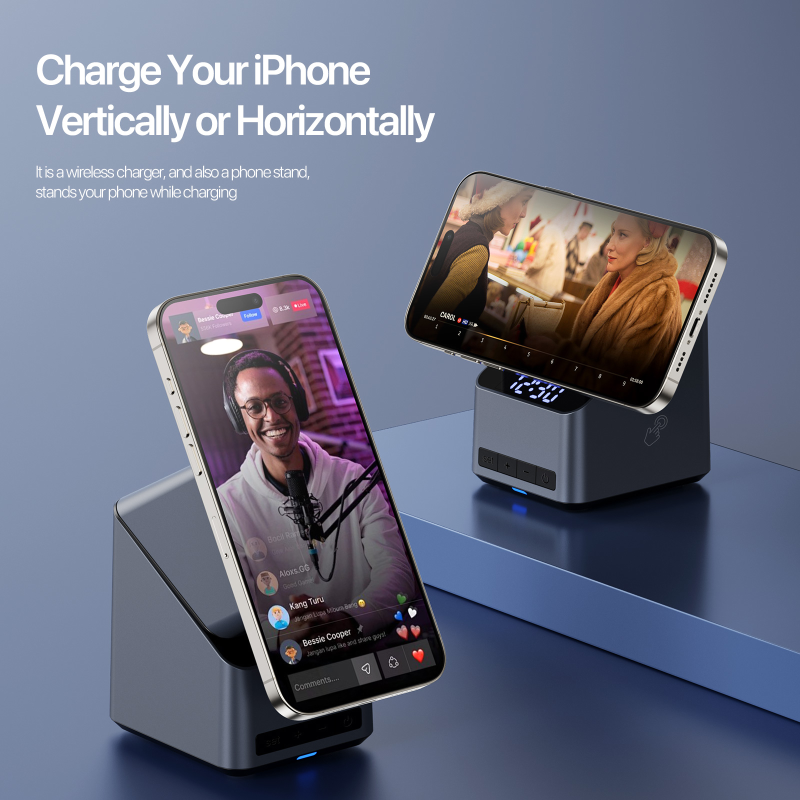 Magnetic 4 in 1 Auto Rotation  - Wireless Car Charger Mount Fast Charging 评论和价格