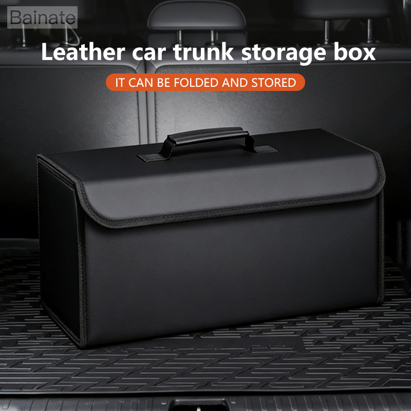 Car Leather Trunk Organizer Fo - Car Trunk Organizer Foldable Storage Box 评论和价格